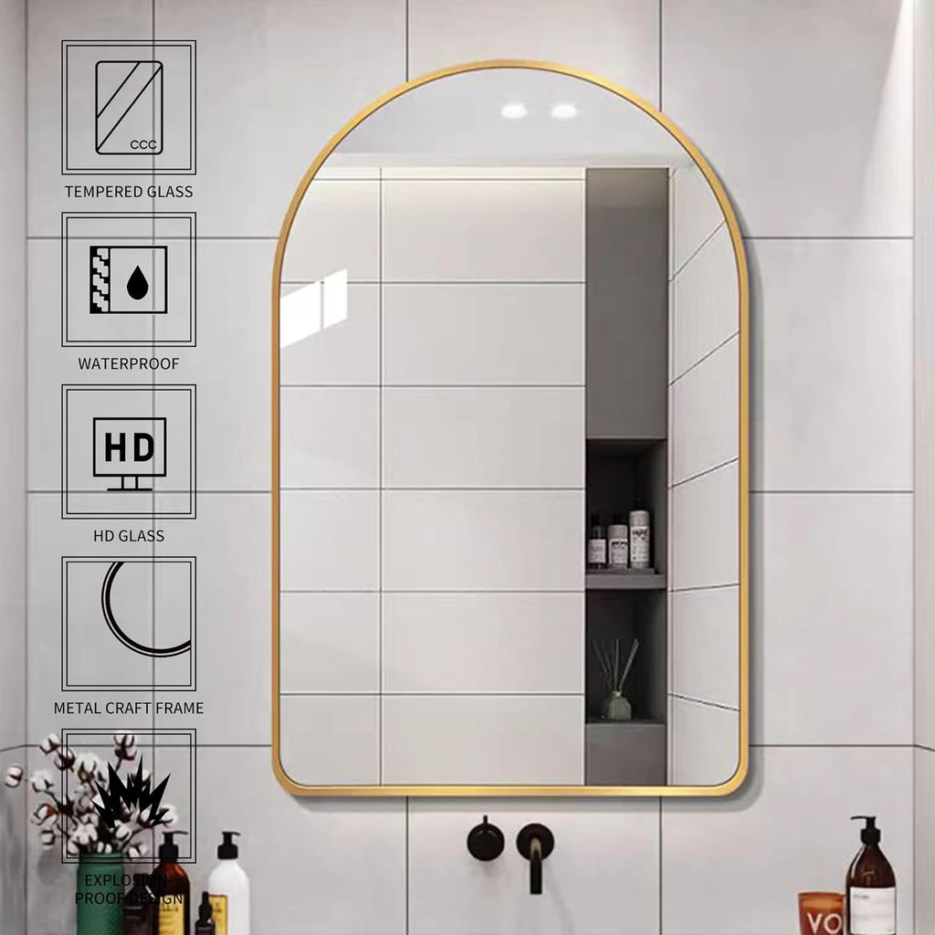 Farmhouse Black Vanity Mirror — 28" - View 3