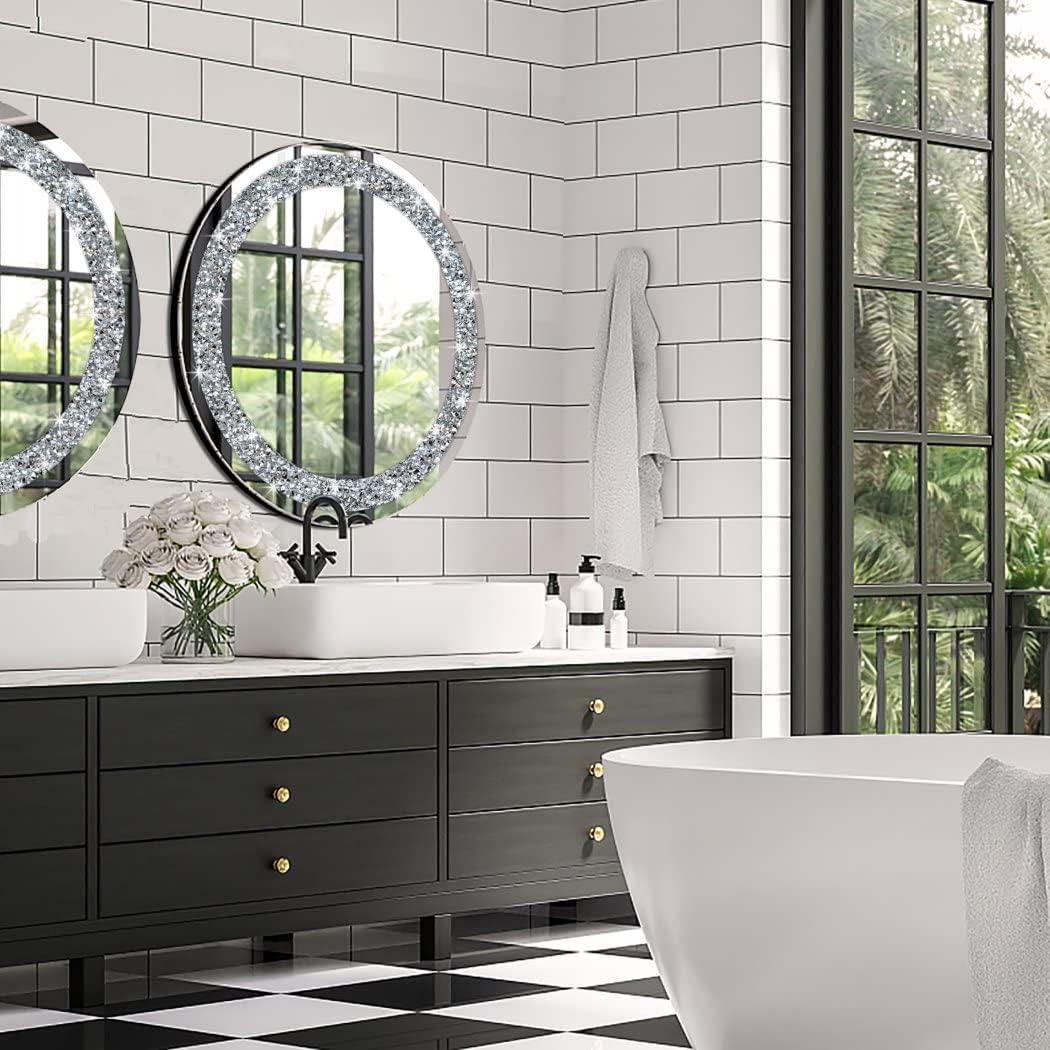 Round Luxe Glass Mirror — 20" - View 6