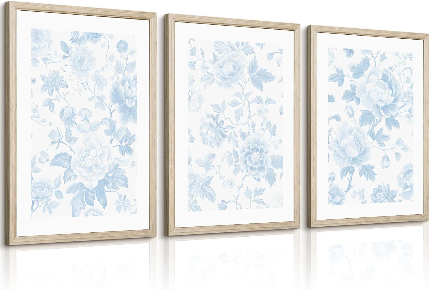 Unframed Blue Wall Decor — 16" — 24"L x 16"W