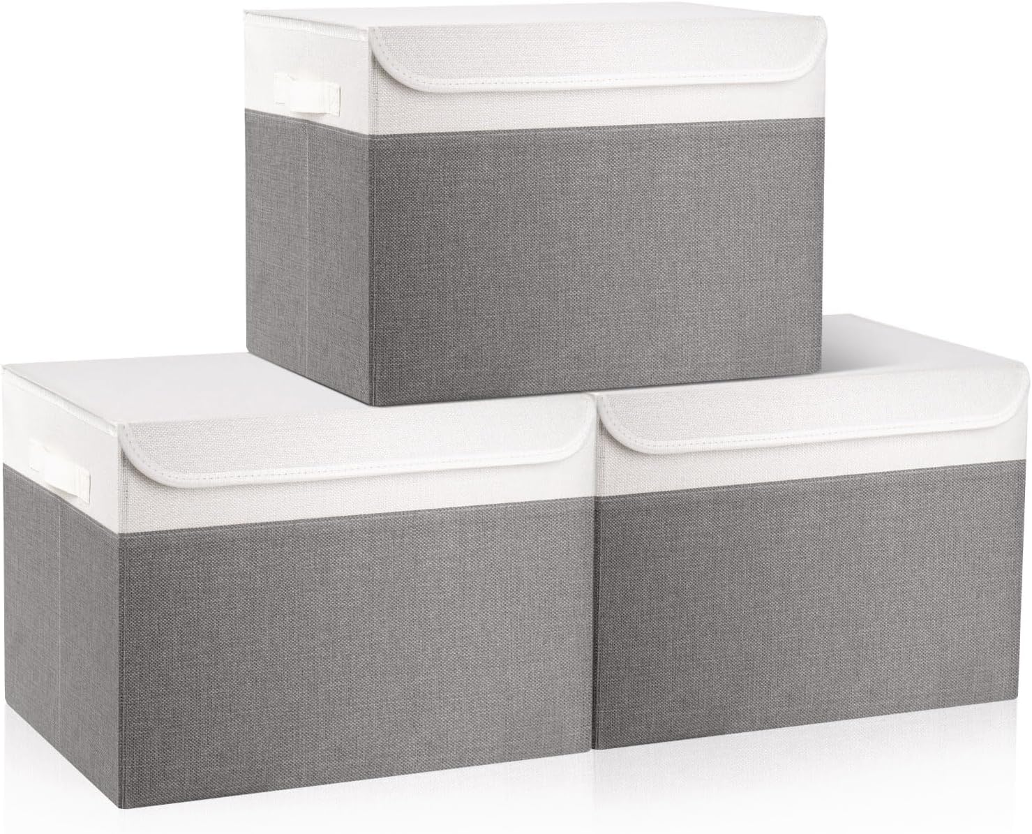 Linen Beige Throw Pillow — 6x9 — Gray & White