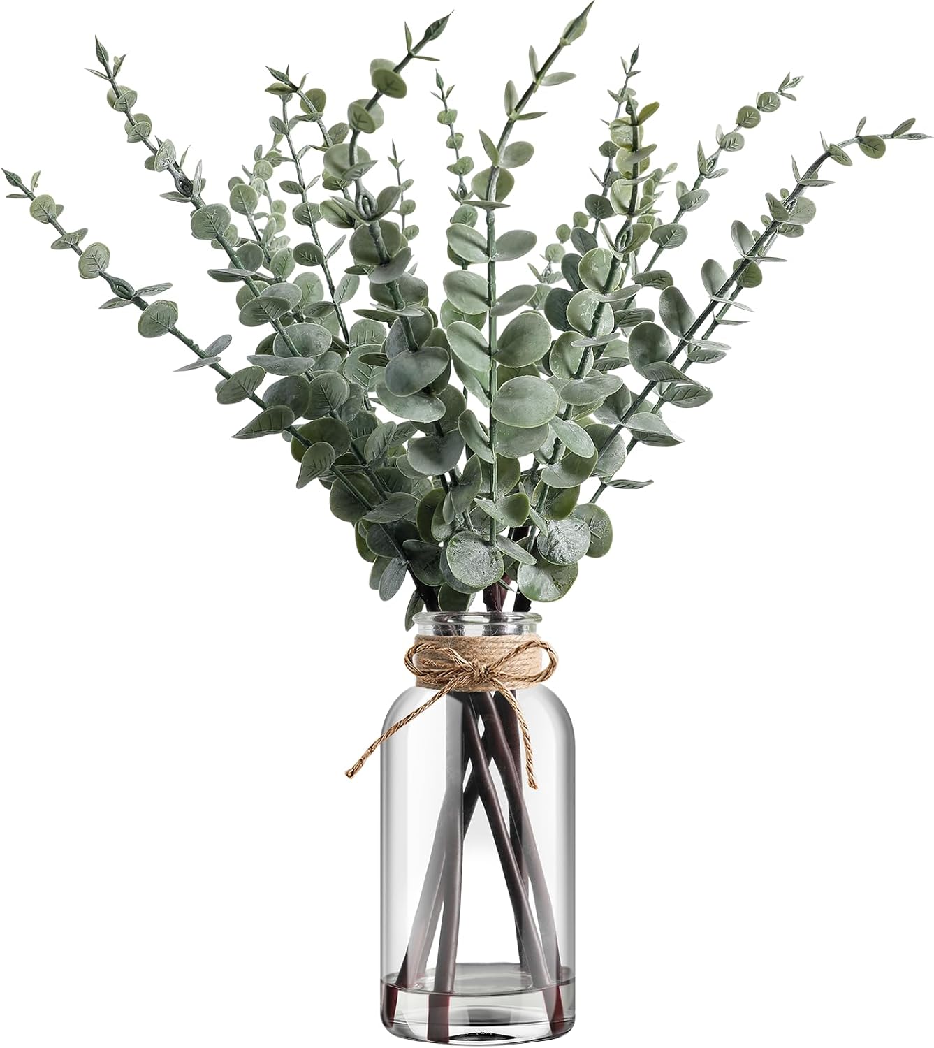 Farmhouse Glass Artificial Plant — 5" - View 10
