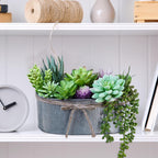 Oval Farmhouse Metal Artificial Plant — 10" - View 8