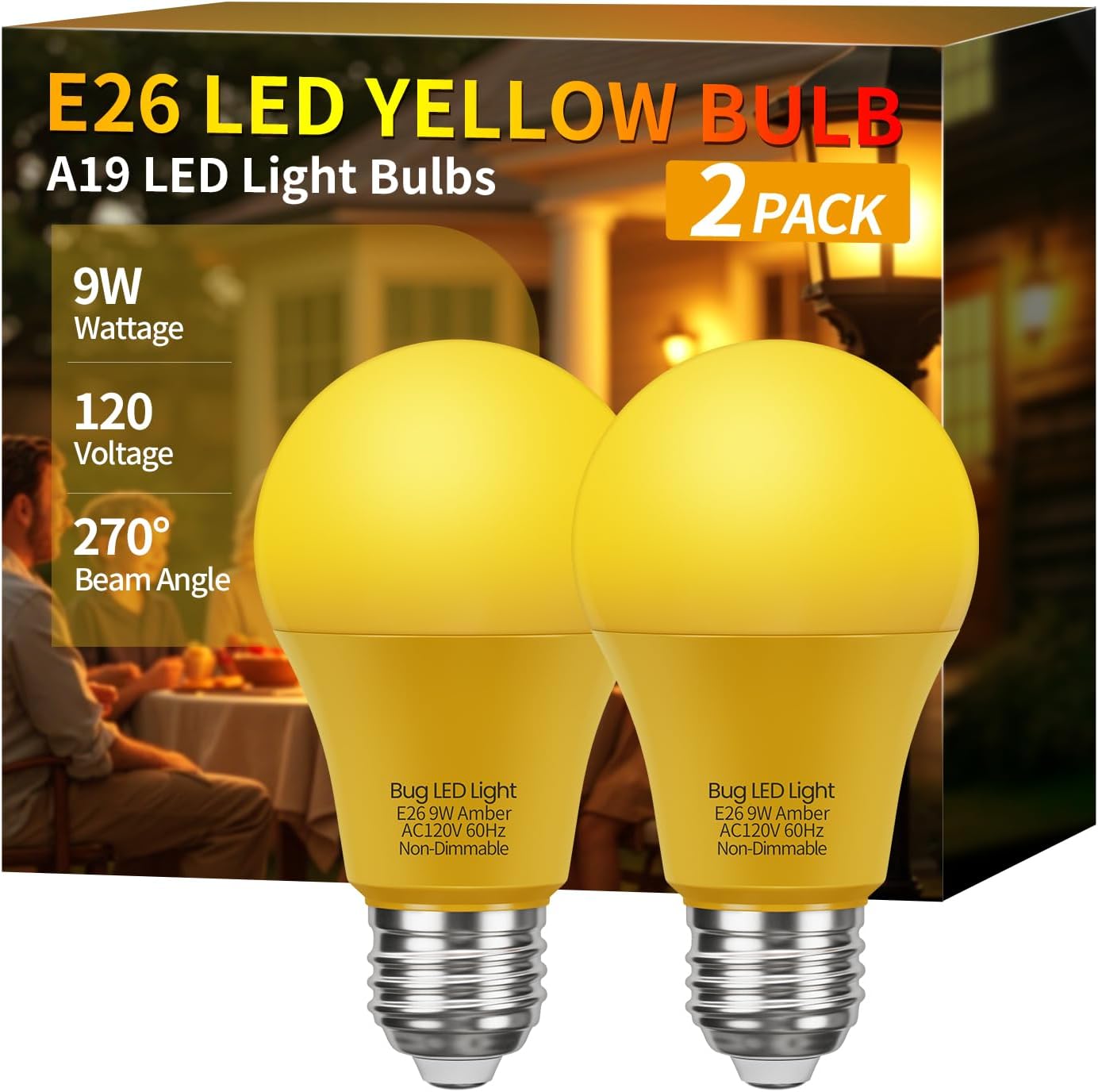 Green Smart Bulb — Set of 1 — Yellow