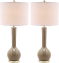 Modern Beige Table Lamp — Set of 2 — Taupe - Set of 2