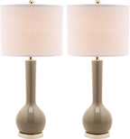 Modern Beige Table Lamp — Set of 2 — Taupe - Set of 2