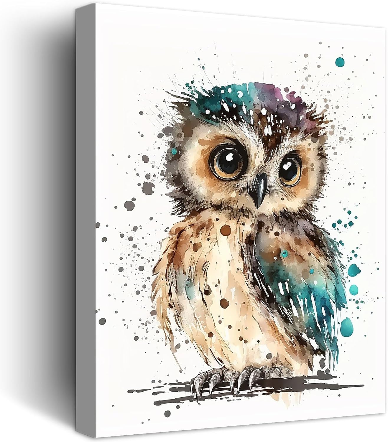 Modern Metal Wall Decor — 12" — AJ23-61-BabyOwl