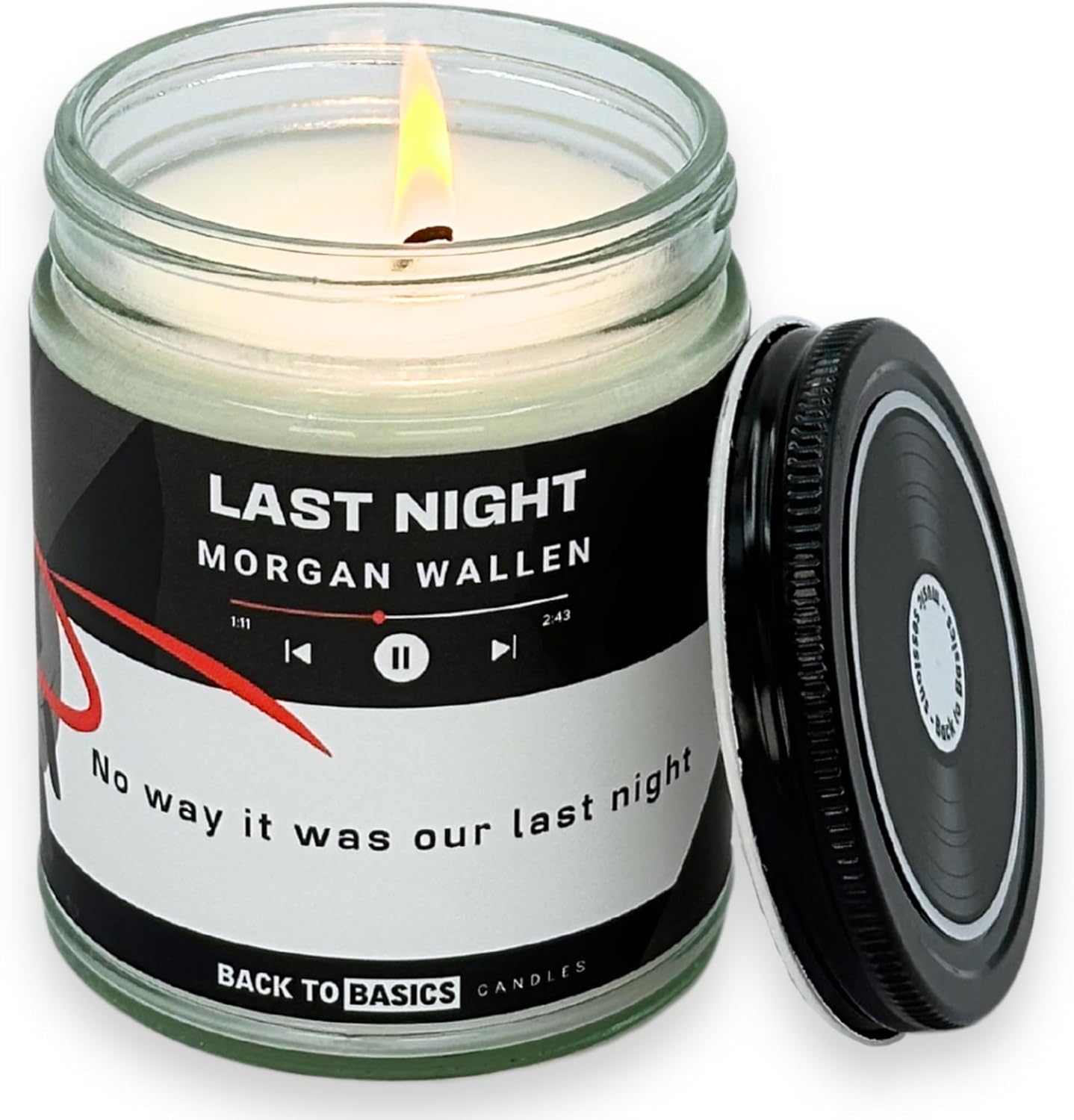 Soy Wax Scented Candle — Last Night - Morgan Wallen