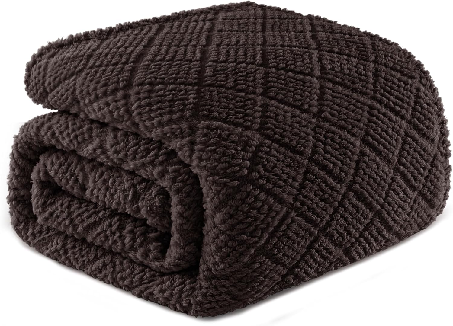 Black Throw Pillow — 60" — Coffee