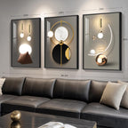 Framed Luxe Black Wall Decor — 36" - View 2