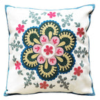 Boho Black Throw Pillow Cover — 18"