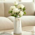 Boho Ceramic Flower Vase — 8" — Vase-02