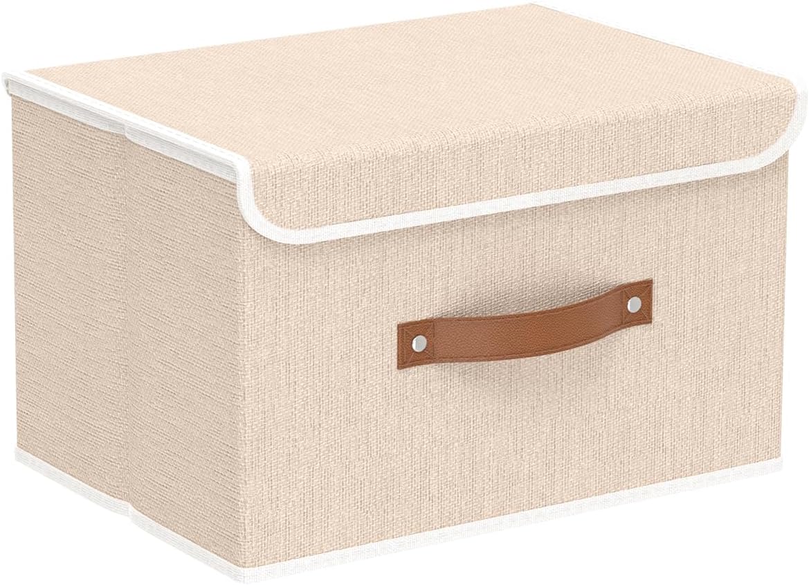 Linen Beige Basket — 15.0" — Beige