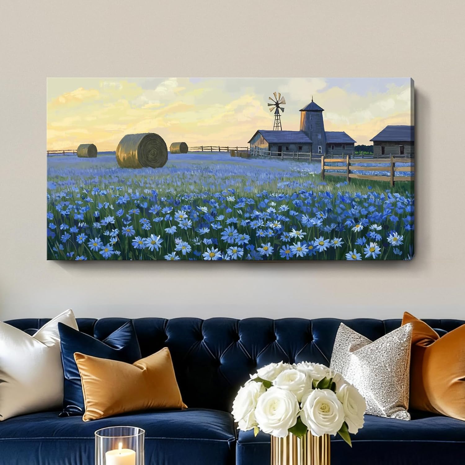 Farmhouse Green Wall Art — 16" — 48"L x 24"W