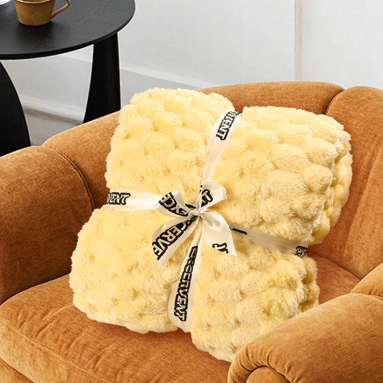 Black Throw Pillow — 50" - View 5
