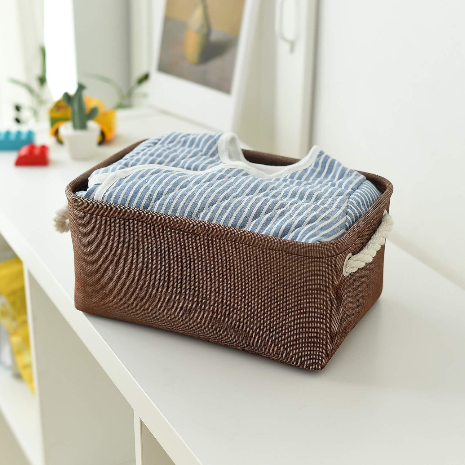 Beige Storage Bin - View 3