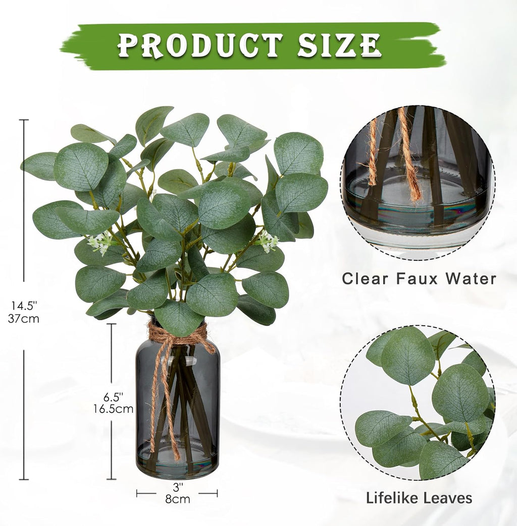 Farmhouse Black Artificial Plant — 14" - View 2