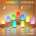 Rechargeable Brown Bedside Lamp - View 2