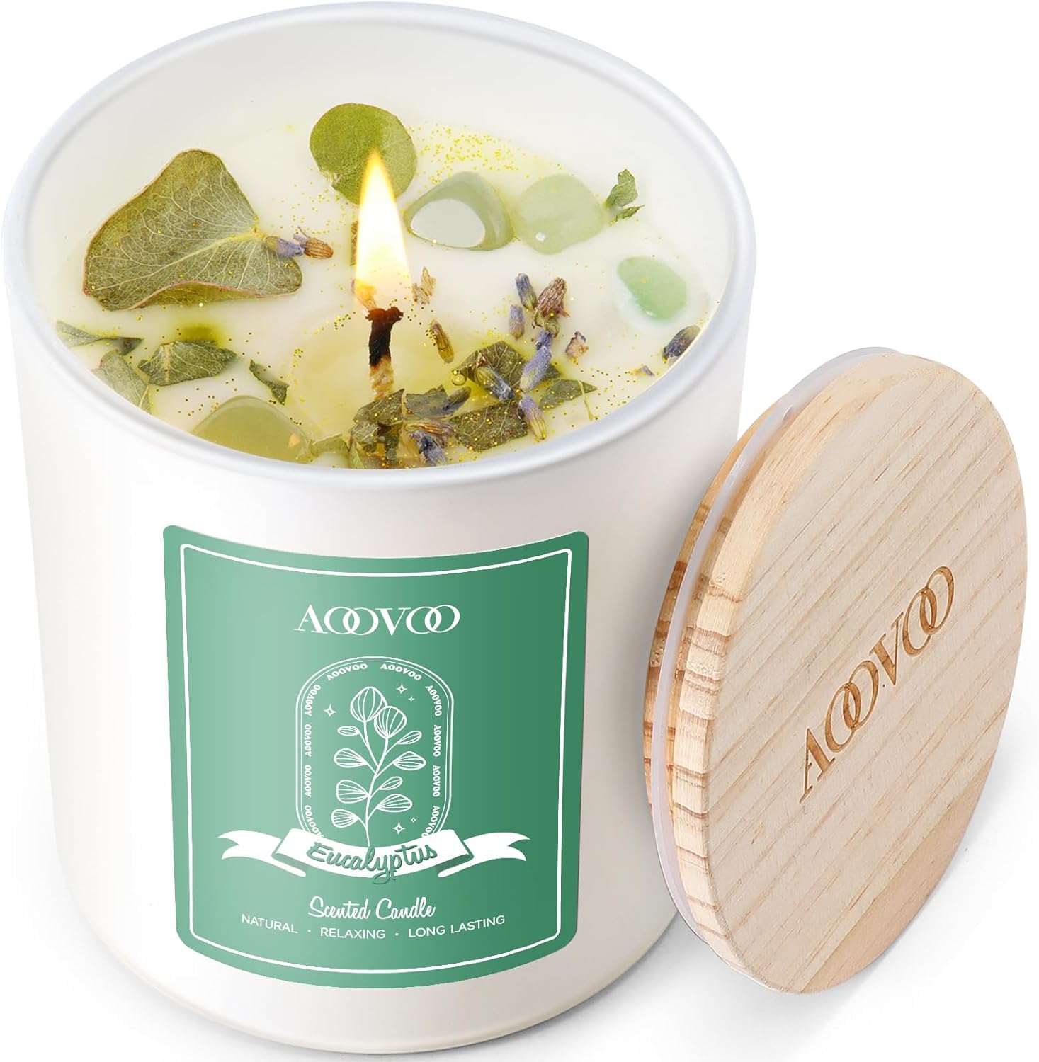 Luxe Metal Scented Candle — Eucalyptus Mint Scented Candles