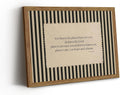 Framed Black Wall Decor — 16" — stripe