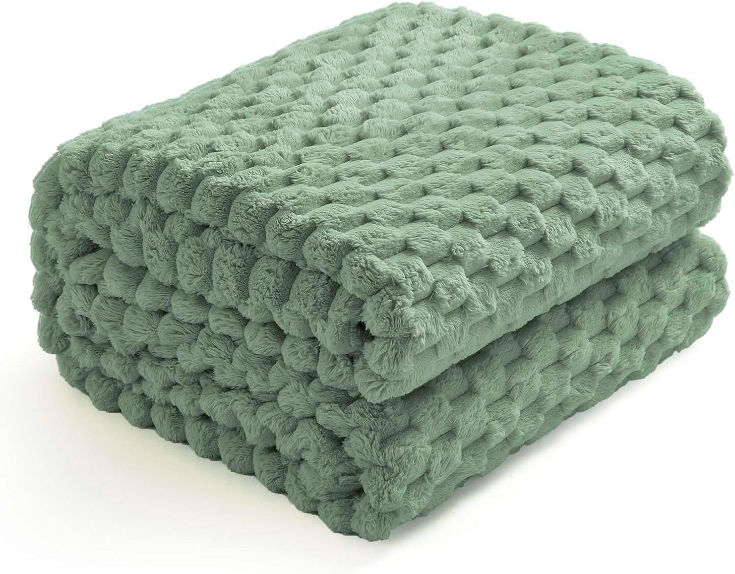 Black Throw Pillow — 50" — Sage Green