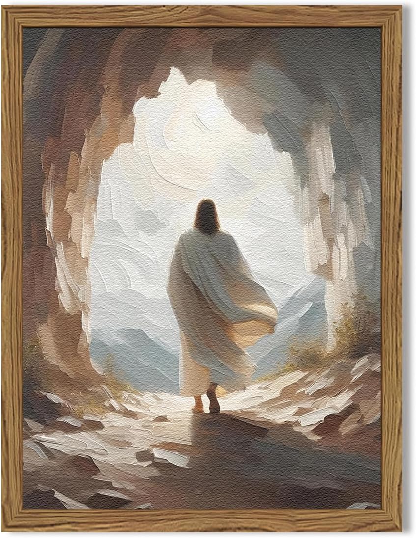 Framed Blue Wall Decor — 16" — 24"L x 16"W
