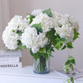 Blue Artificial Flowers — 21" — White