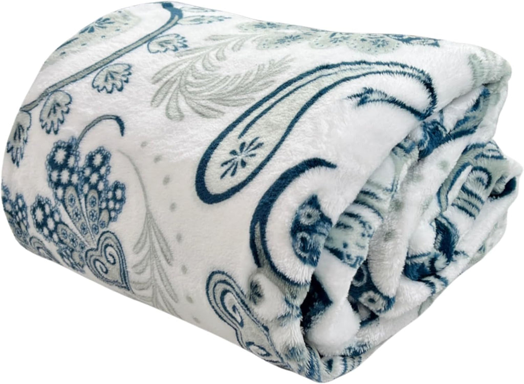 Luxe Blue Throw Pillow — 70" - View 5