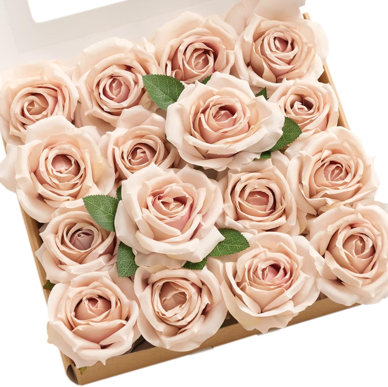 Beige Artificial Flowers — 3.5" — Dusty Rose