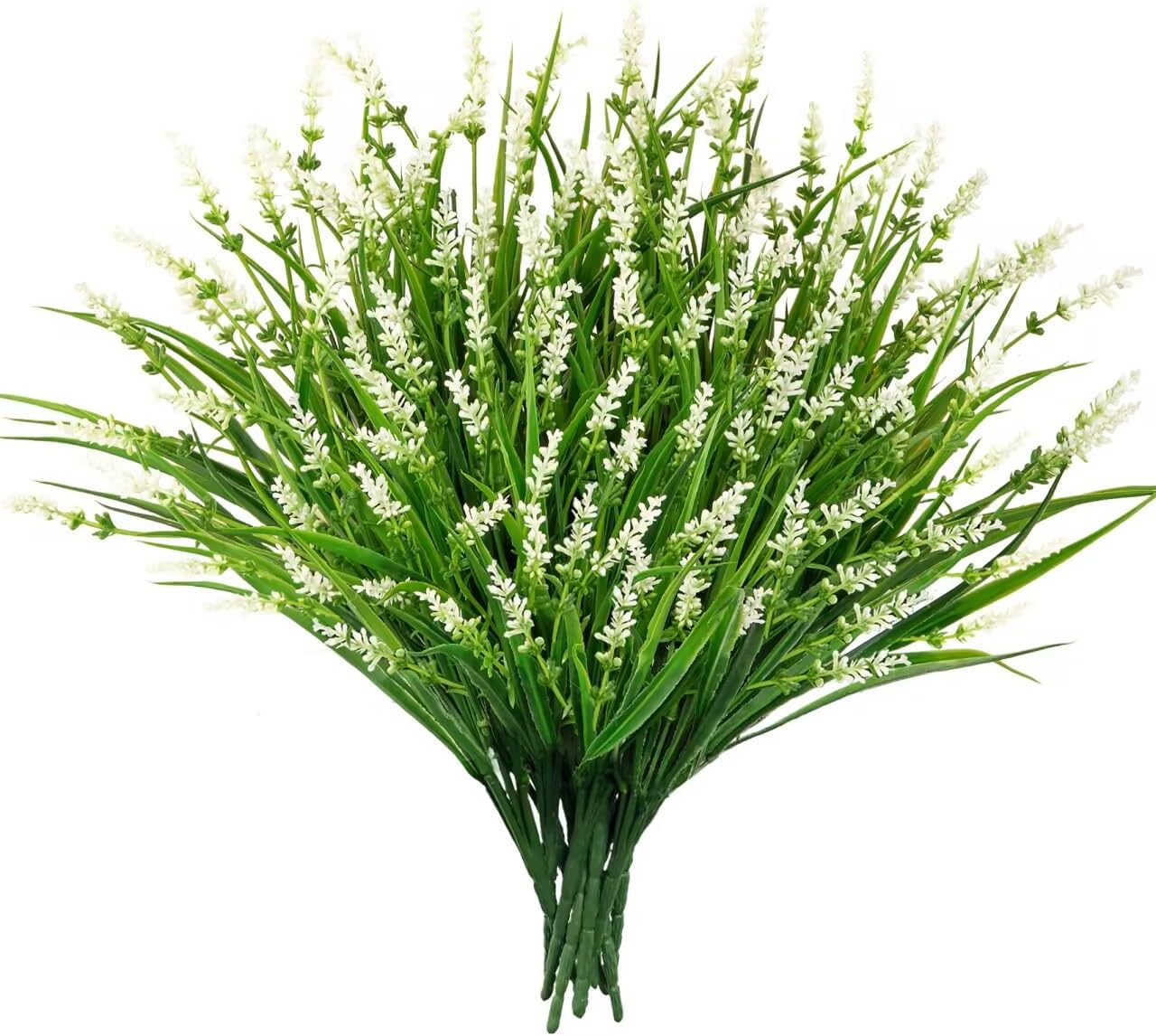 Purple Artificial Plant — White