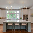 Farmhouse Black Chandelier — 6-Light - View 5