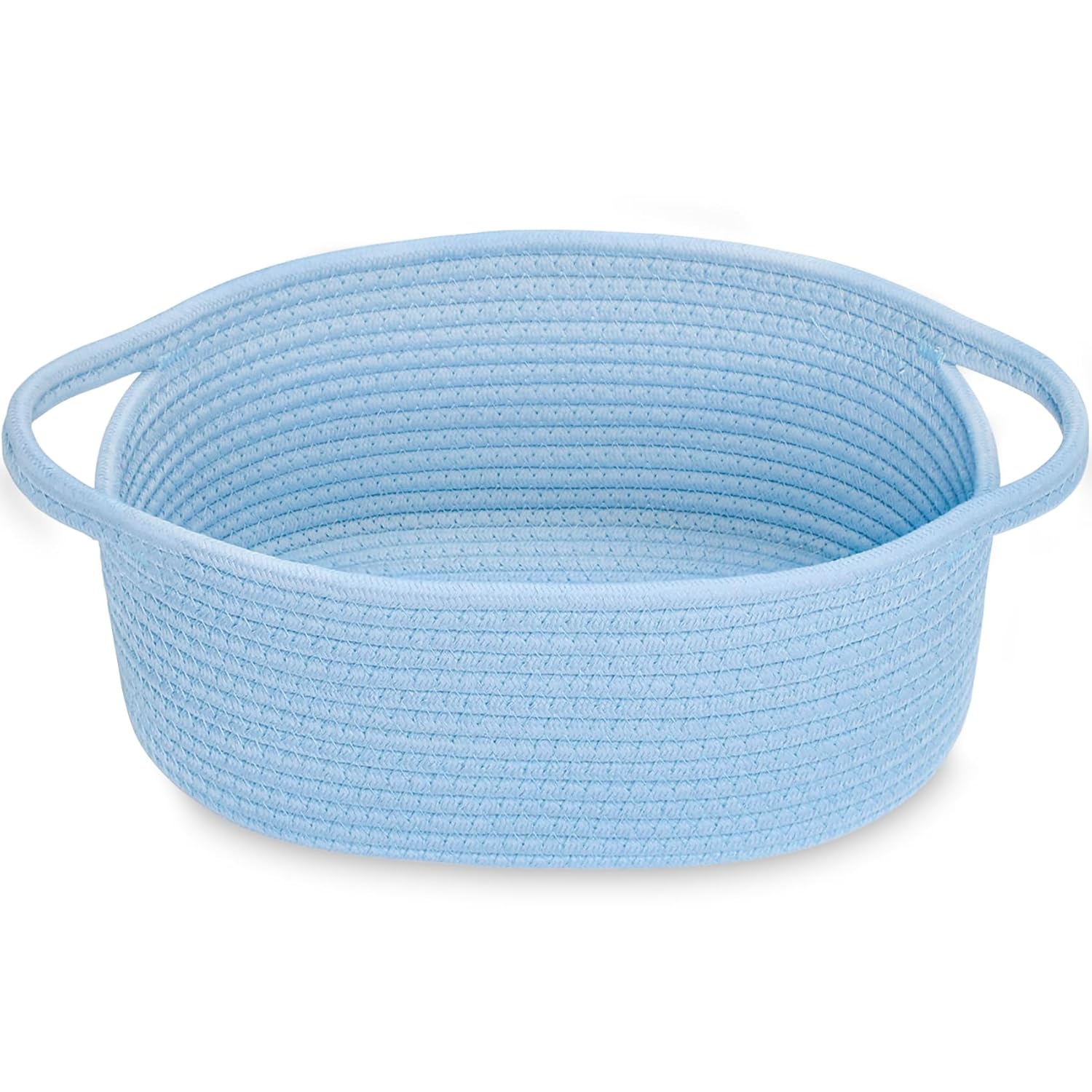 Boho Beige Storage Bin — 12" — All Blue