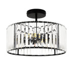 Luxe Black Chandelier — 3-Light