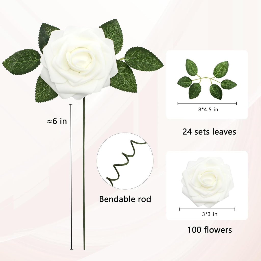 Beige Artificial Flowers — 3" - View 2