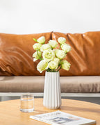 Modern Black Flower Vase — 8" - View 4