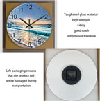 Battery Operated Blue Wall Clock — 16" - View 6