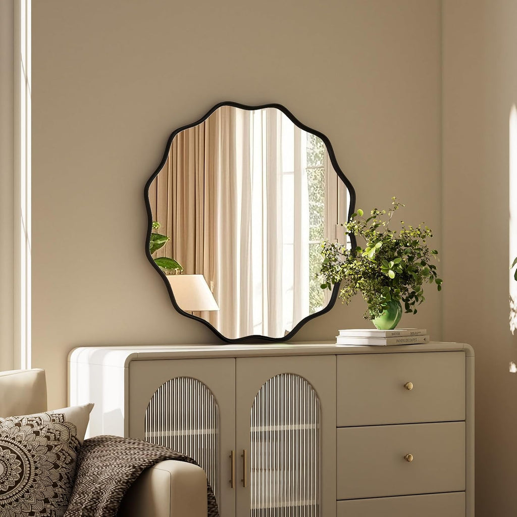 Round Black Vanity Mirror — 24" - View 8
