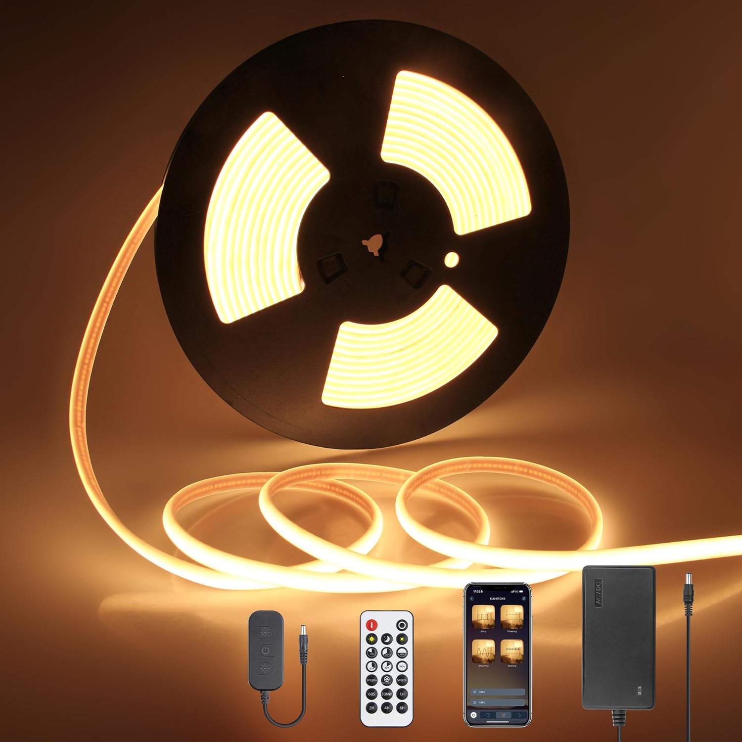 Dimmable White LED Strip Light — Warm White