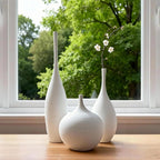 Boho Black Flower Vase — Set of 3 - View 2