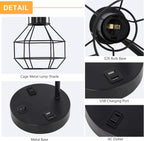 USB Farmhouse Metal Desk Lamp - View 5