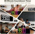 RGB Black Wall Clock — 18" - View 8