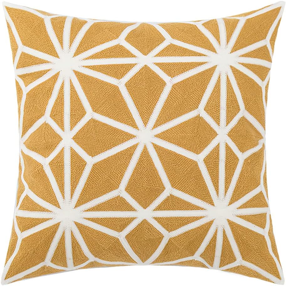Tufted Boho Green Throw Pillow Cover — 18" — 18" x 18" (Pack of 1)
