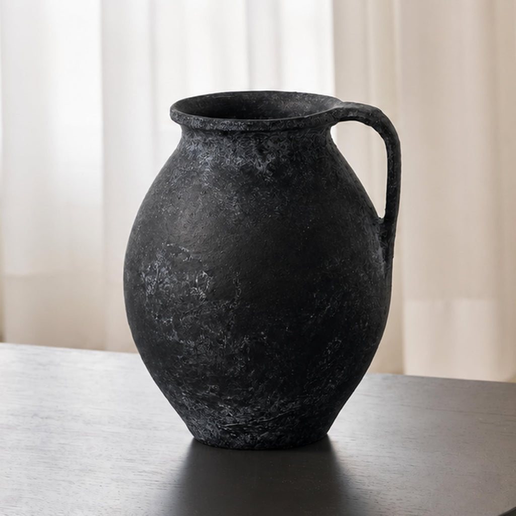 Farmhouse Black Vase — 11.2"