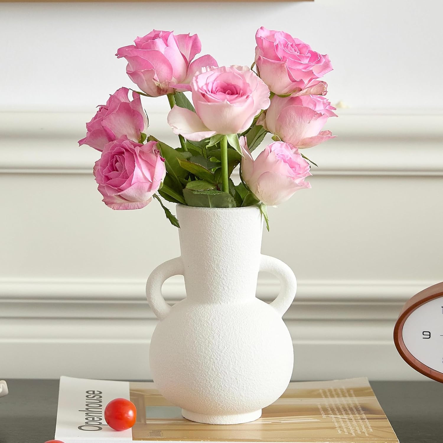 Boho Ceramic Flower Vase — 8" — Vase-04