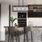 Vintage Farmhouse Black Chandelier — 4-Light - View 4