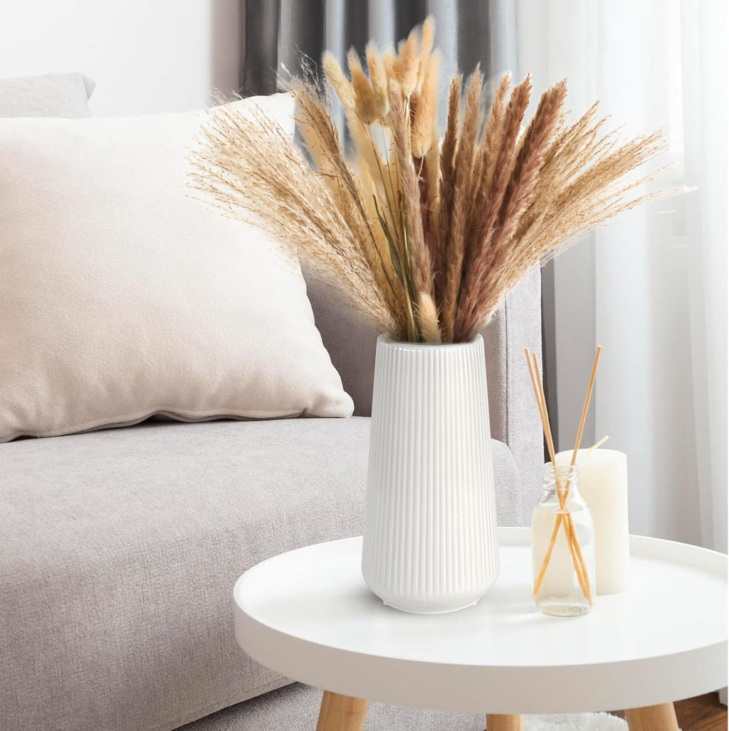 Farmhouse Beige Flower Vase - View 5