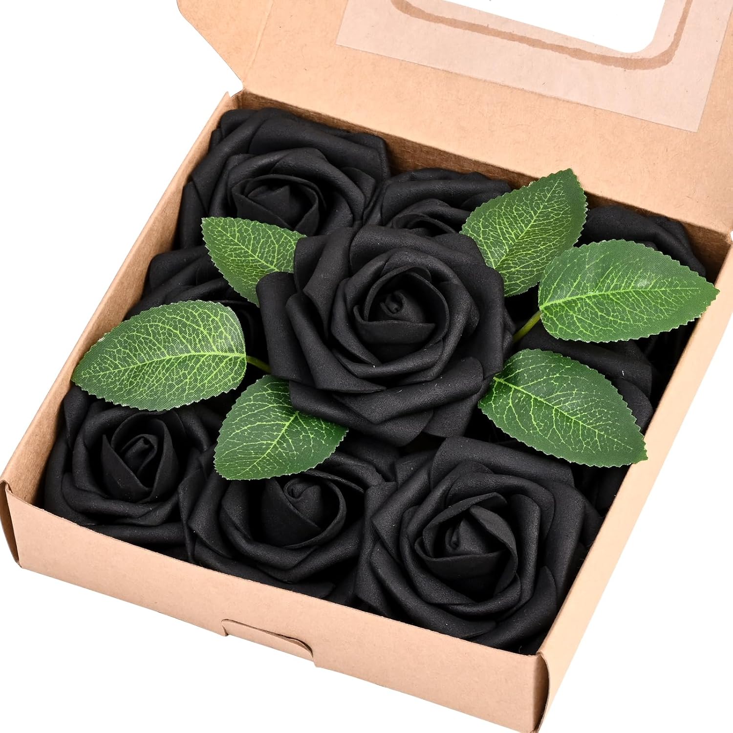 Black Artificial Flowers — Black