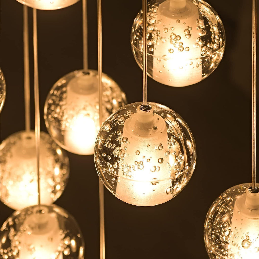 Luxe Metal Chandelier — 7" - View 5