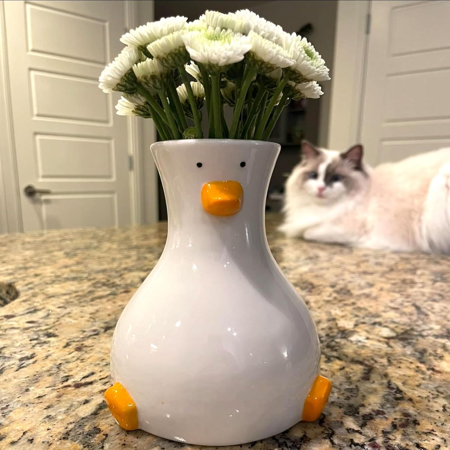 Modern Black Vase — Set of 3 — Duck-vase