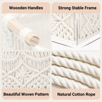 Boho Rattan Storage Basket — Set of 2 - View 3