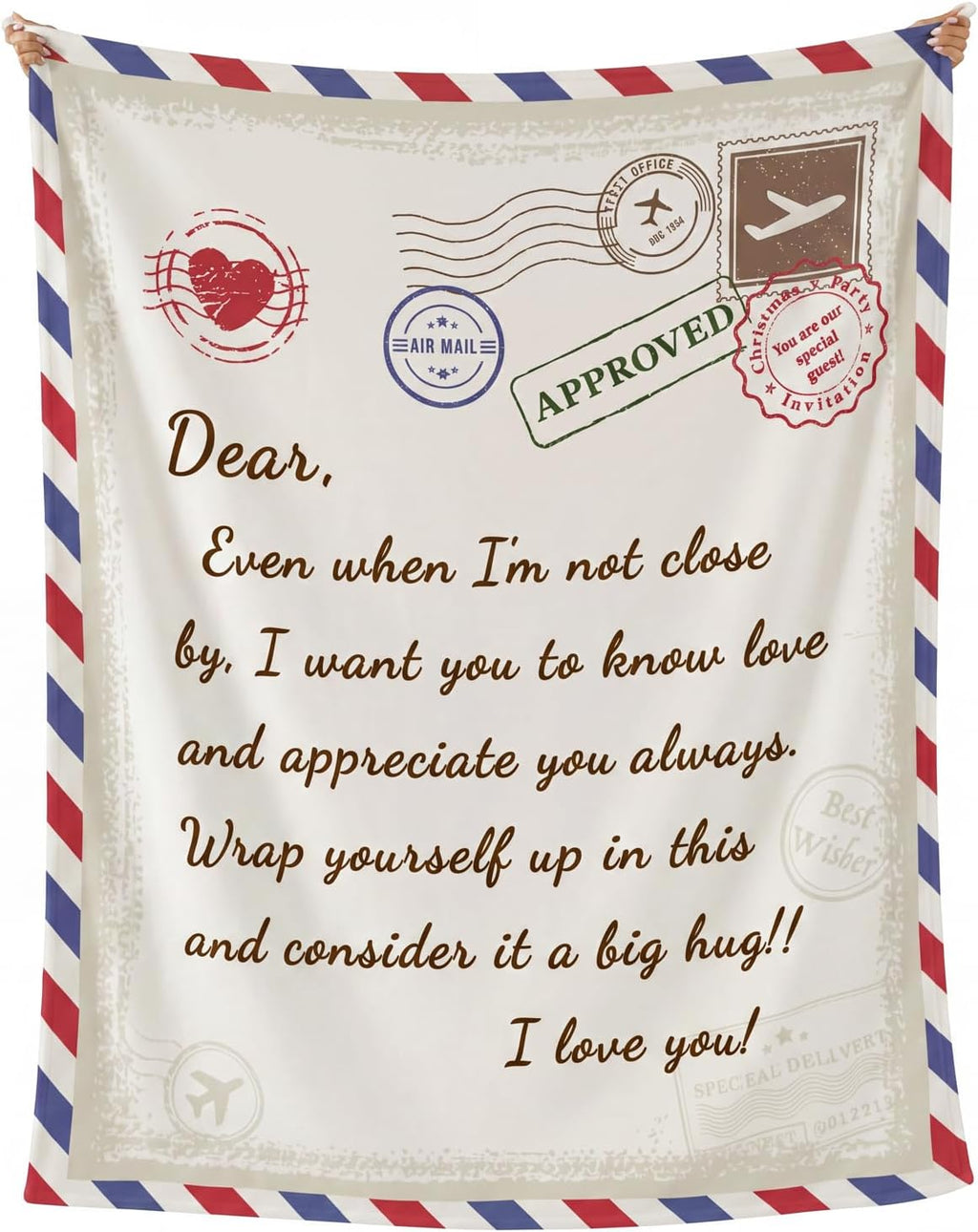 Beige Throw Pillow — 30" — Dear-postcard